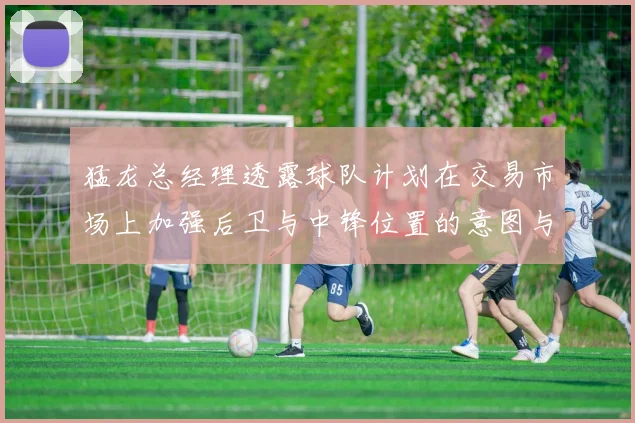 猛龙总经理透露球队计划在交易市场上加强后卫与中锋位置的意图与目标