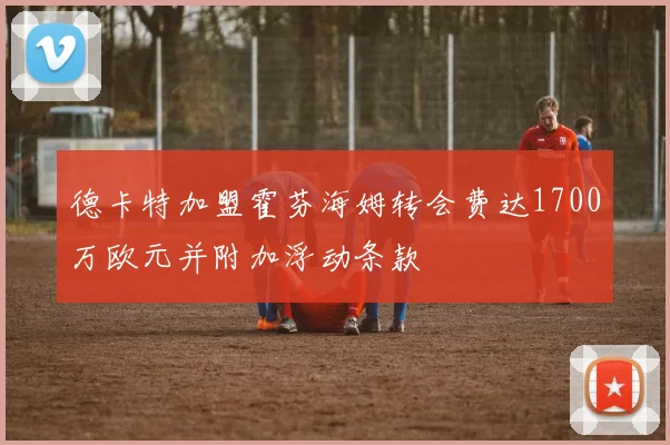 德卡特加盟霍芬海姆转会费达1700万欧元并附加浮动条款